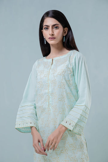 Bonanza Satrangi Mt Green Lawn Kurti Ask221p01 Eid Pret 2022 Online Shopping
